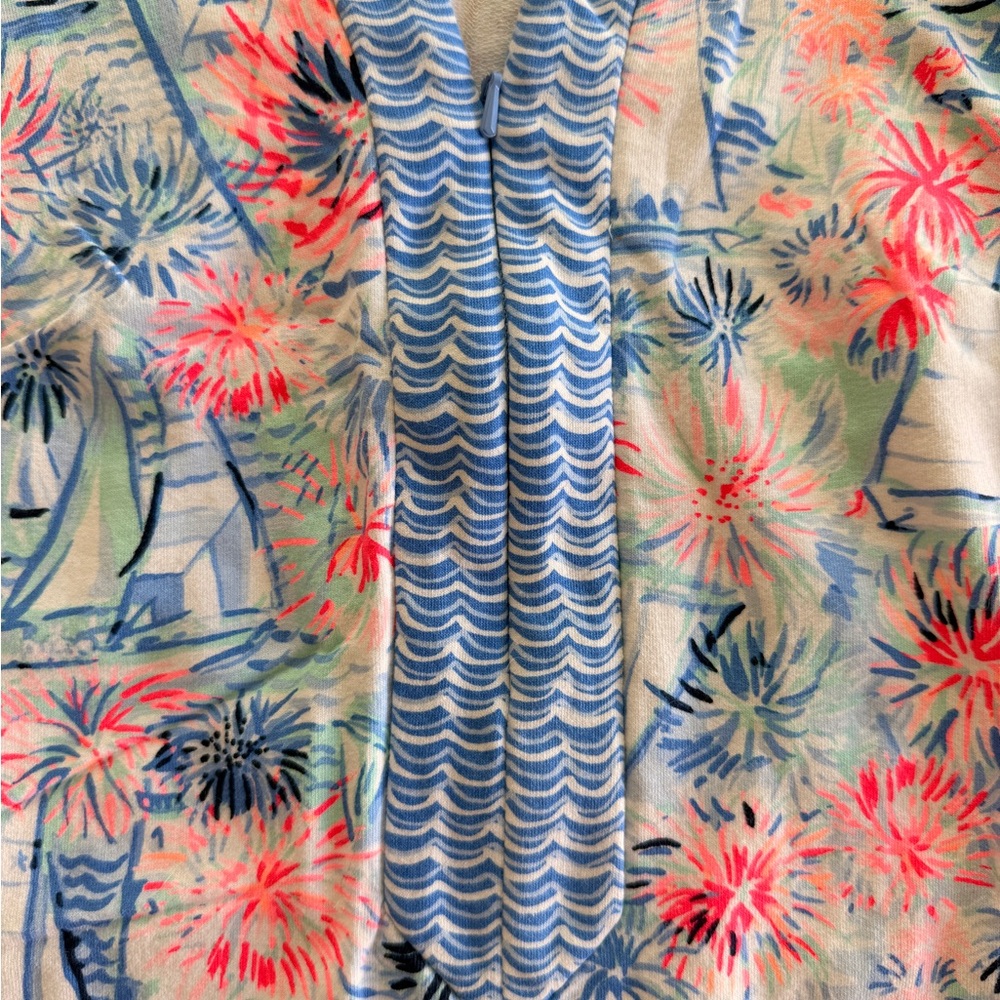 Lilly Pulitzer Wave & Coral Floral Sleeveless Shift Dress - Picture 3 of 4